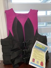 West Marine Flotation Women  s Life Vest Type III Ski Vest Small-Medium