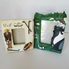 GANZ Golf Novelty Resin Picture Frames Lot of 2
