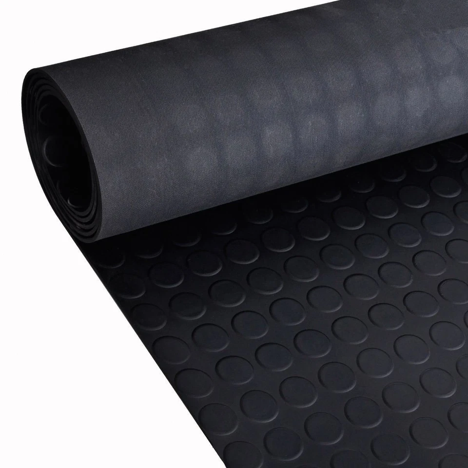 ARKMAT Coin Penny Rubber Flooring Matting Roll Heavy-Duty Non-Slip Garage Van Shed Car