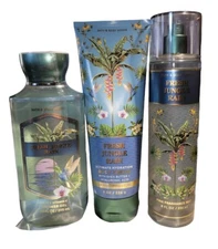 Bath & Body Works FRESH JUNGLE RAIN Shower Gel, Body Cream, Mist 3 Pc Set BBW