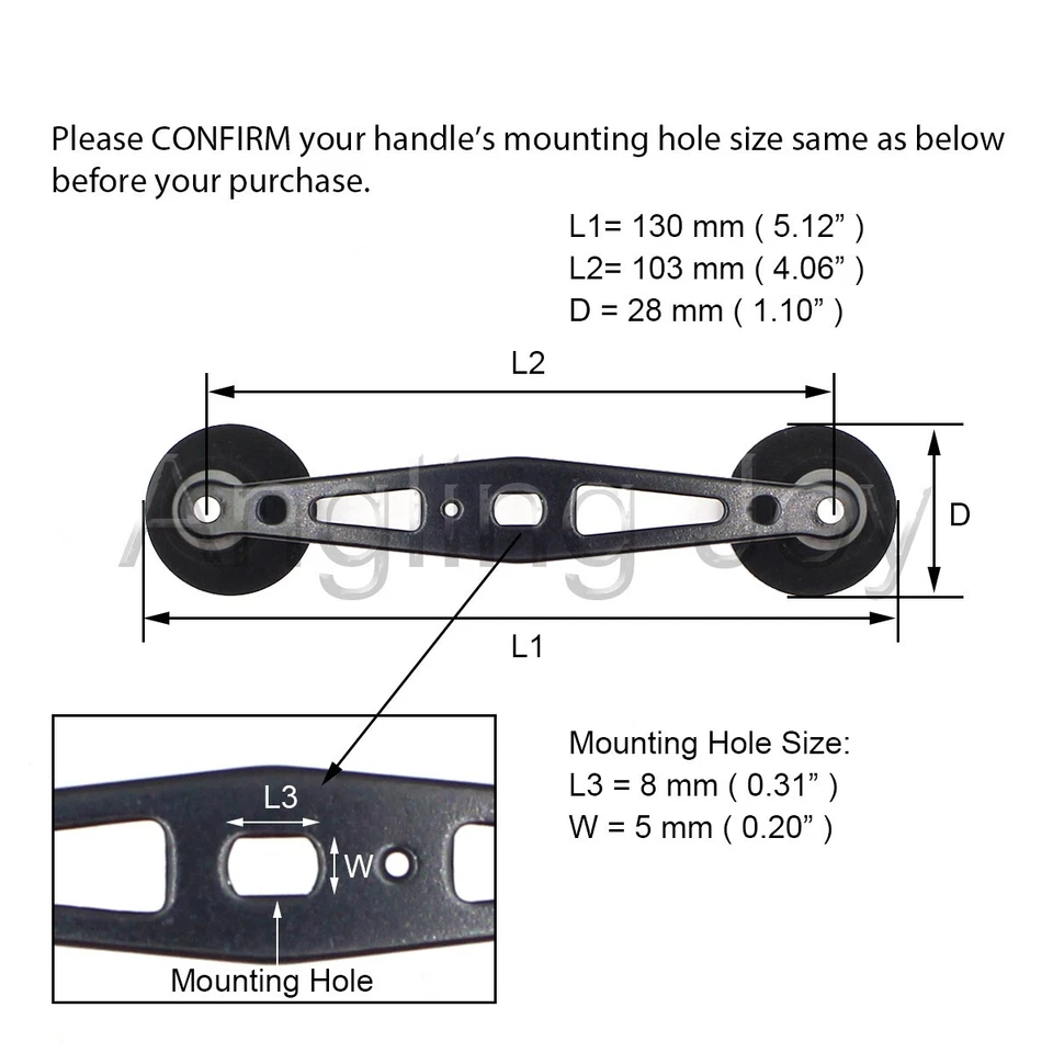 Black EVA Power Fishing Reel Handle Grip for Abu Garcia Daiwa Baitcasting Reel - Image 2 of 4