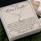 To Bonus Daughter Alluring Necklace, Meaningful Sentimental Keepsake Love Gifts