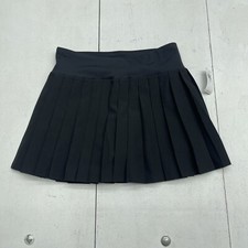 Old Navy Black High Waisted Pleated Performance Skort Youth Girls Size Large