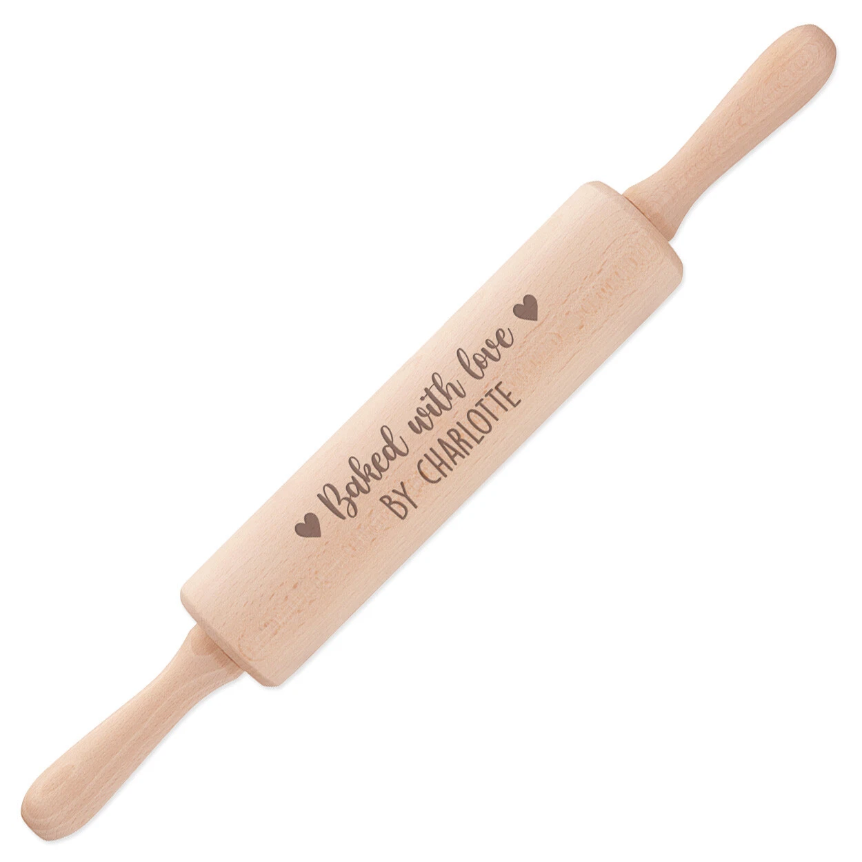 Personalised Rolling Pin Baked With Love Revolving Wooden Name Custom Baking
Opens in a new window o