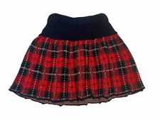 Girls Holiday Skirt Size 4 Red/ Blue SElastic Waist