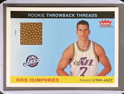 Kris Humphries - Basketball Patch - 2004-05 Fleer Tradition - Rookie #TT-KH
