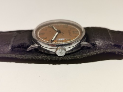 VINTAGE VERY RARE WW2 MILITARY 30MM MEN'S SWISS WATCH "CORTEBERT" CAL.649 - Picture 4 of 7