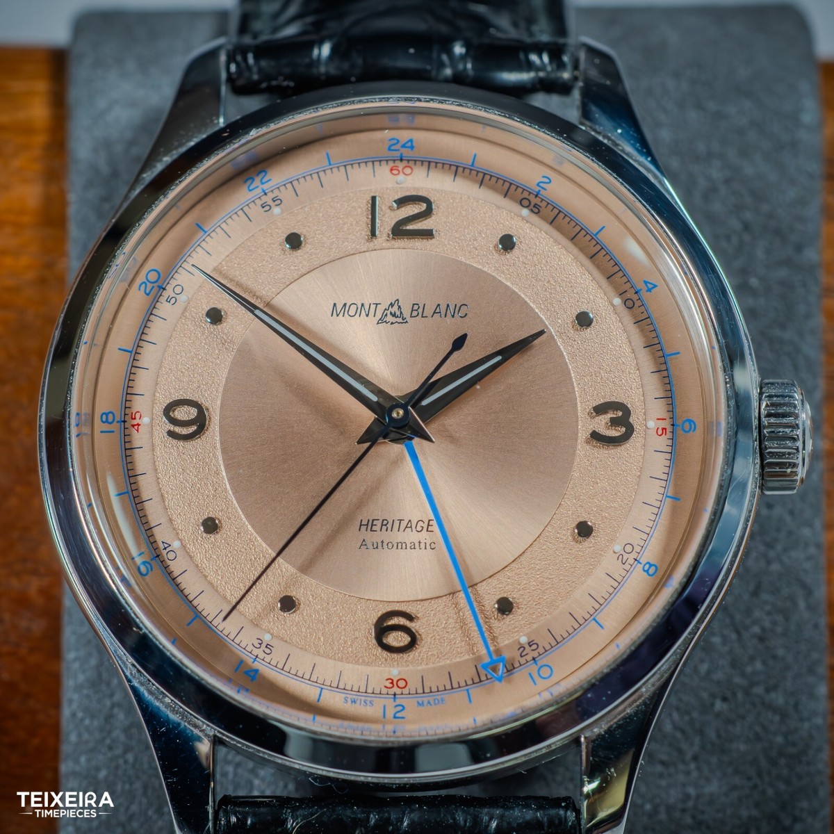 Montblanc Heritage GMT Salmon Dial Boxes and Papers - 119950