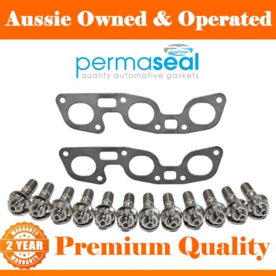 Permaseal Exhaust Manifold Titanium Stud&Gasket Kit For Nissan Skyline R34 2.6L