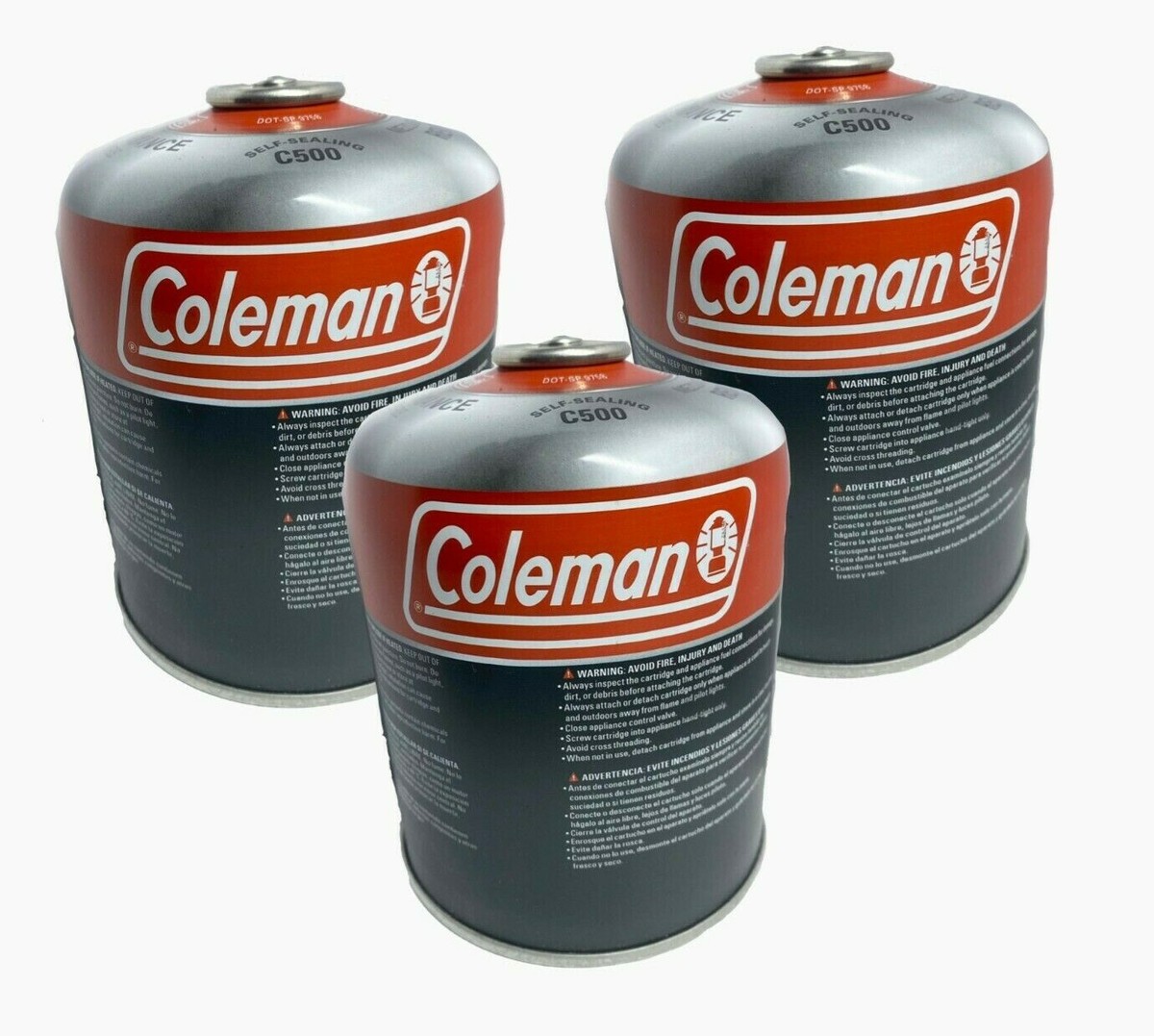 3 Coleman 440G Isobutane Fuel Butane Propane Mix Large Can Camping