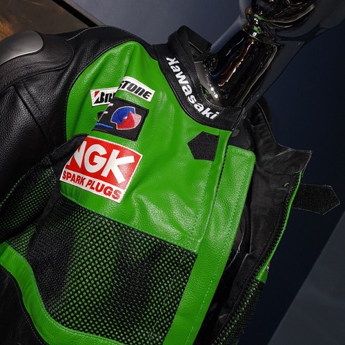 KAWASAKIMan'sMotorbike Jacket/Like NEW/4XL/Armp2Armp65cm/Around Waist121cm/L70cm - Picture 15 of 24