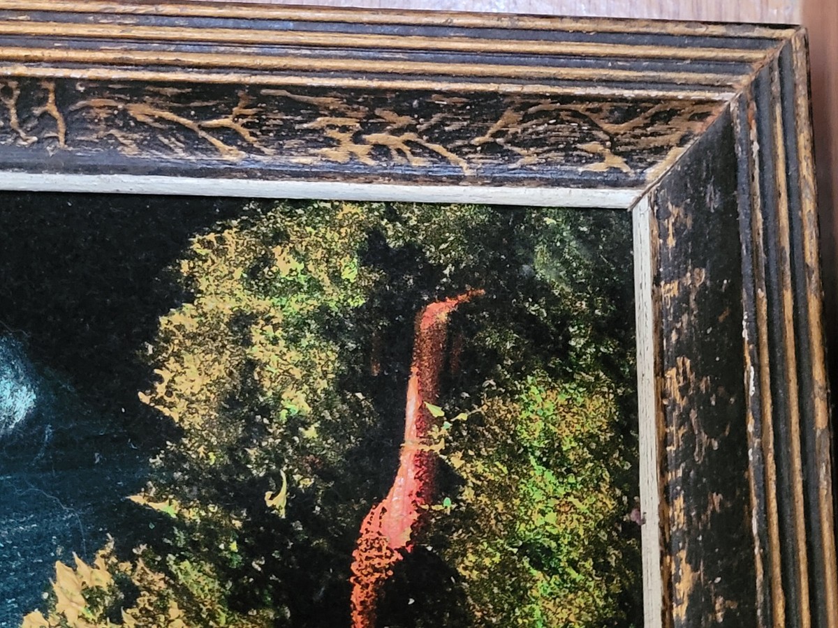 VINTAGE 70'S BLACK VELVET ART PAINTING. FRAMED | eBay