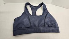 Marika Polyester/Spandex Padded Sports Bra - Women's M, Blue / Gray