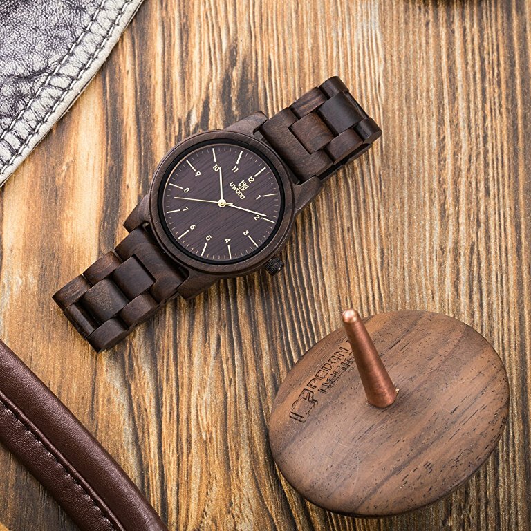 wooden father's day watch