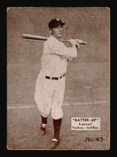 1934 Batter-Up #45 Tony Lazzeri - VG