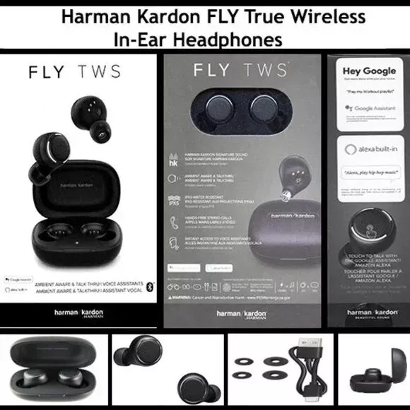Harman Kardon FLY TWS In Ear True Wireless Headphones - Black