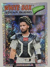 2026 Topps Heritage Edgar Quero #239 Silver Sparkle Refractor White Sox