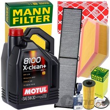 FILTERSET+MOTUL 5W30 �L passend f�r BMW 1er E81 82 87 88 3er E90 91 92 X1 E84