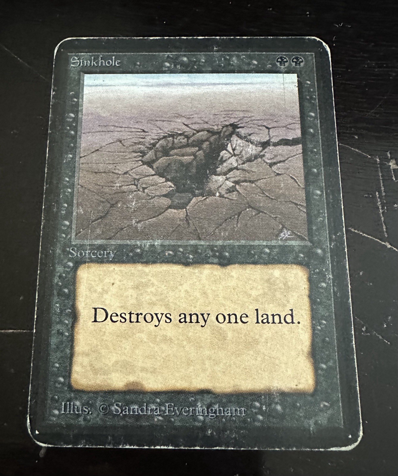 1993 Magic the Gathering Limited Edition Alpha - SINKHOLE - MtG