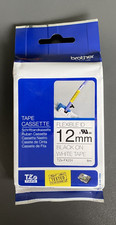 Genuine Brother FLEXIBLE ID Tape - BLACK ON WHITE  TZe-FX231 / 12mm x 8m INC VAT