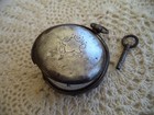 Antique Geneva Key Wind Hunter Case Pocket Watch scrap or repair — photo 2