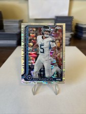 2025 Topps Chrome Football Elic Ayomanor RC Pulsar Refractor #336 Titans