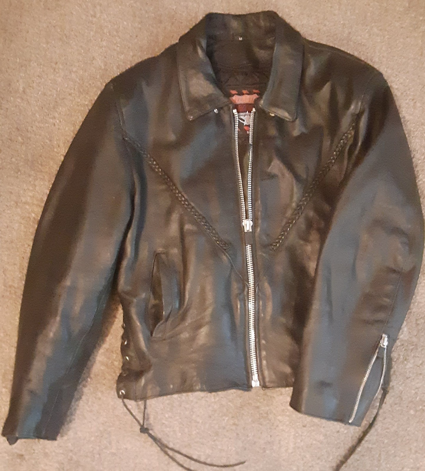 Interstate Motorcycle Jacket Womens Size Med Blac… - image 1