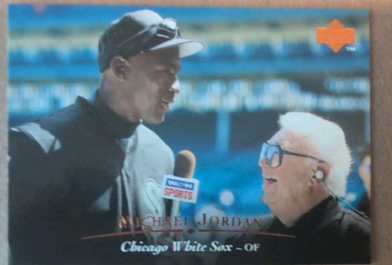 1995 Upper Deck - Michael Jordan, Harry Caray #200
