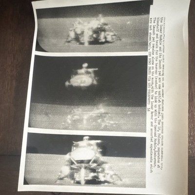 NASA Lunar Module Falcon Separation Apollo Press Photo United Press Internation 