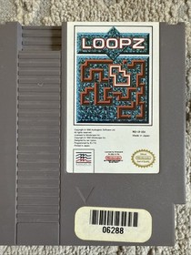 Nintendo NES LOOPZ Tested & Working Authentic Mindscape Inc 1990 Cartridge Only