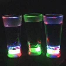 Light Up Pilsner Glass Rainbow - Stylish, Reusable, and Mesmerizing LED Beer Gla