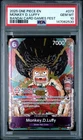 2025 ONE PIECE OP07-073 BANDAI CARD GAMES FEST 25-26 MONKEY D LUFFY PROMO PSA 10