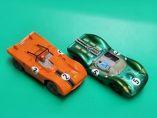 carerra bahn 2x Auto Vintage Sammlerstück Zwei Autos