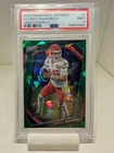 2023 Panini VIP Gold Pack - Patrick Mahomes II #1 Green Sparkle Prizm /99 PSA 9