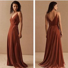 BHLDN Jenny Yoo Andi Velvet Wrap Dress Size 16 bridesmaid Formal