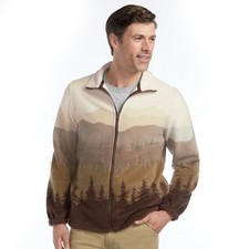 Mason Signature Men's Wildlife Zip-Front Fleece Jacket