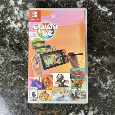 Colors Live (Nintendo Switch, 2021) Case & Cartridge No Pen Tested Working NICE!