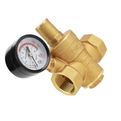 #ad 3 4quot; Thread Brass Water Pipe Pressure Compensator For Solar Panel With Gauge $26.59