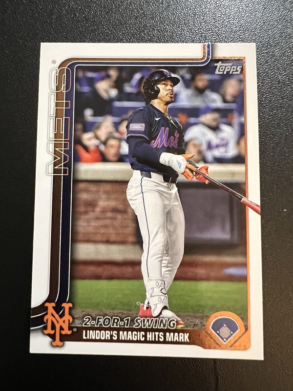 2025 Topps Update Series - Season Highlights Checklist Francisco Lindor #US290