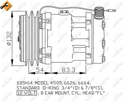 NRF 32798 Compressor, air conditioning