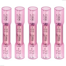 JANDECCN 100Pcs Heat Shrink Butt Connectors, 22-16AWG, Waterproof Electrical ...