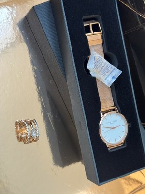 EDDIE BORGO Rose Gold SOHO Watch Rachel Zoe Box of Style Winter 2018 