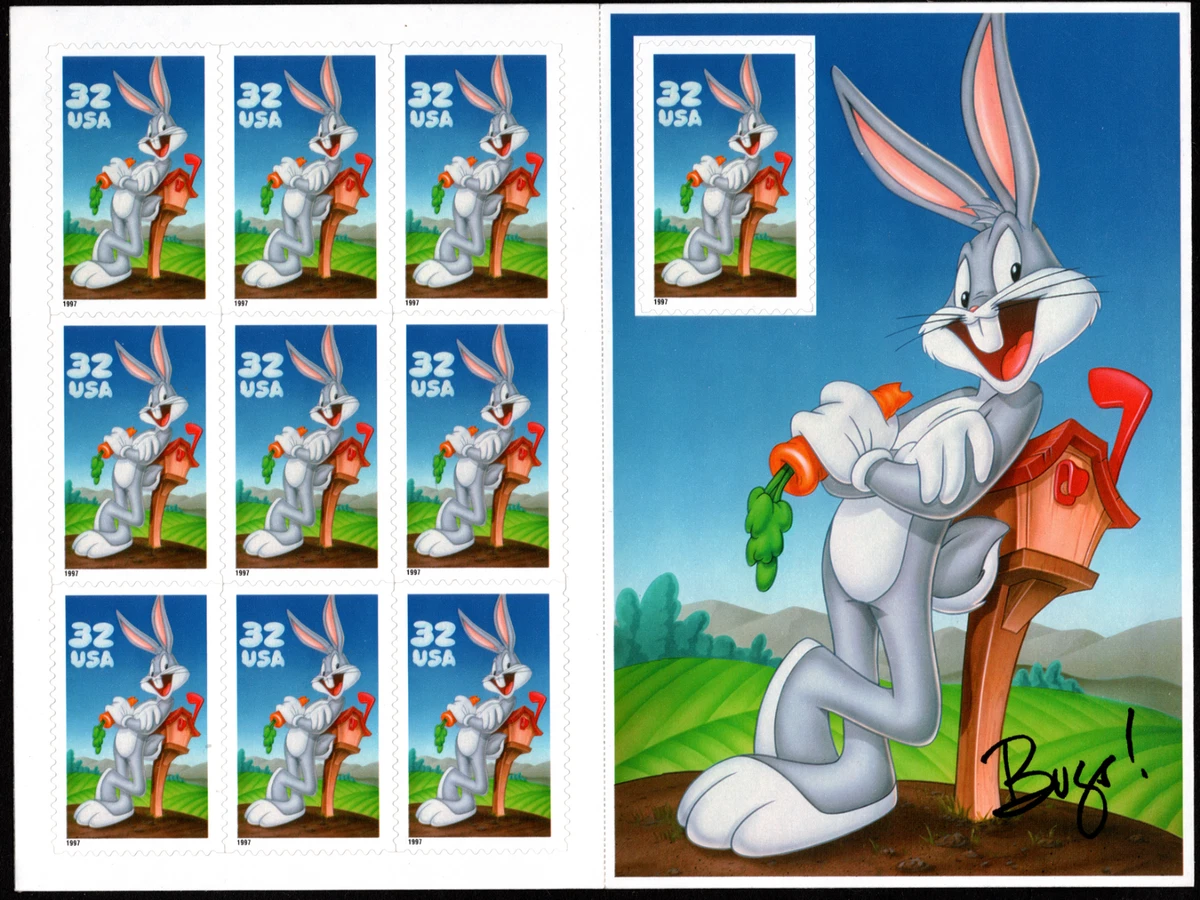 Bugs Bunny 32 Cent Denomination Unused US Stamps (1941-Now) for