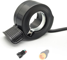 Ebike 130X Thumb Throttle 24V 36V 48V 60V 72V Right/Left Hand Sm/Waterproof Conn