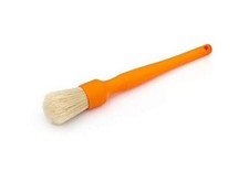 - Boar Hair Long-Handle Detailing Brush - Comfortable Grip Long Handle Orange