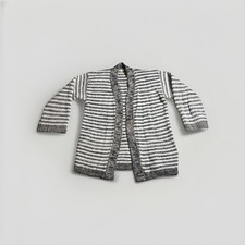 Vintage striped knit cardigan 100 Acrylic Sz-m Multiple Color