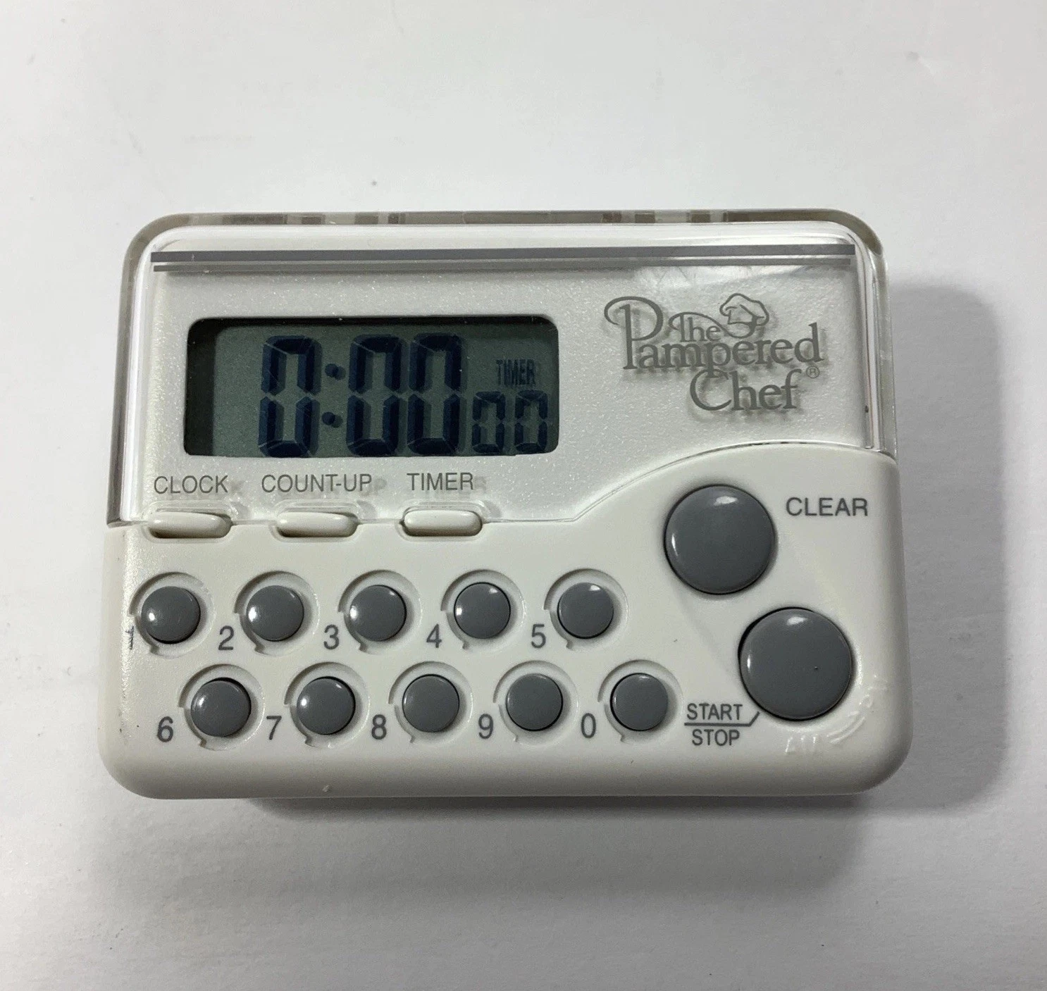 Retired Pampered Chef Digital Clock Timer Model #1900 With Magnetic Clip / Stand
