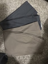 Chaps Dress Pants Boys Two Pair Gray And Khaki Size 8