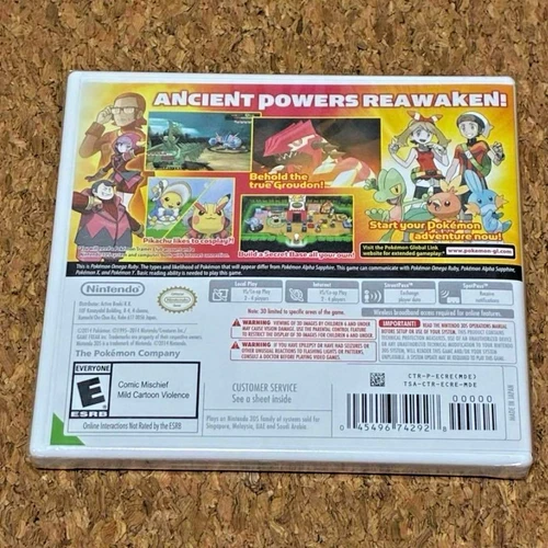 Nintendo 3DS Pokémon Omega Ruby USA Version Factory Sealed English New Copy - Picture 2 of 2
