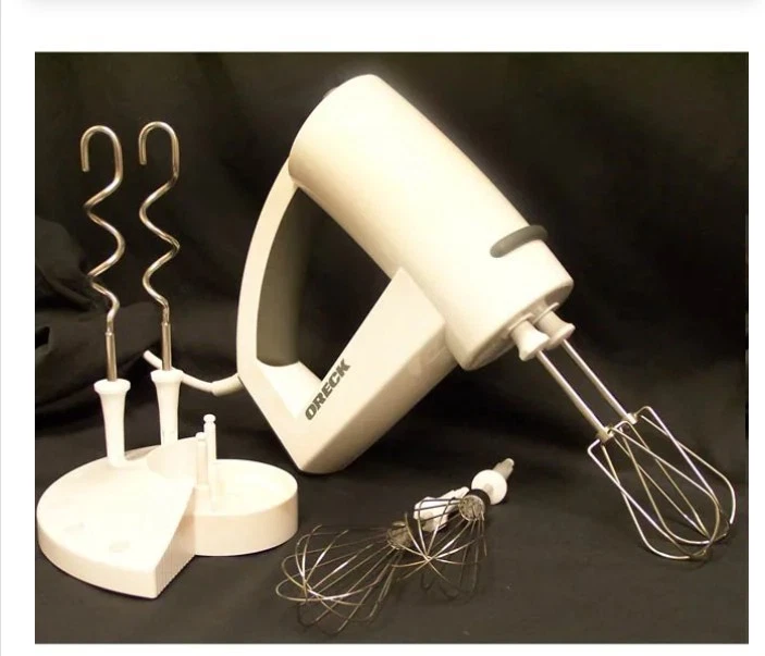 Oreck Electric Hand Mixer White w/ 3 Attachments Whisks Tested Working
Opens in a new window or tab